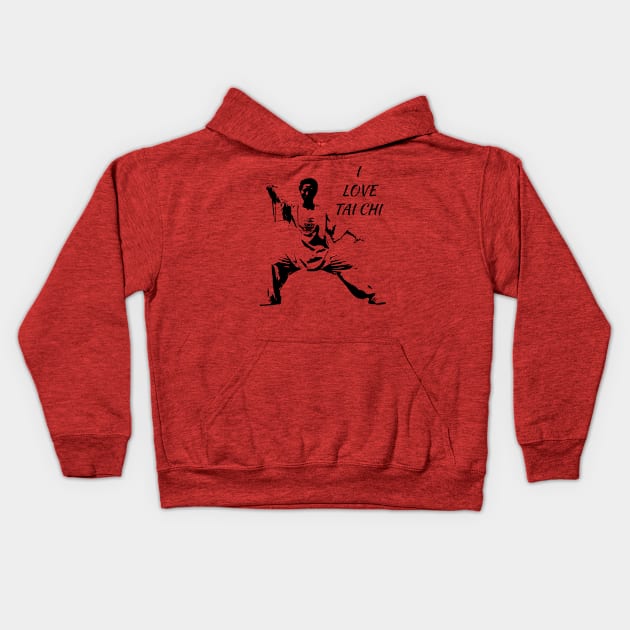 Tai Chi Chuan Kids Hoodie by Blind Ninja